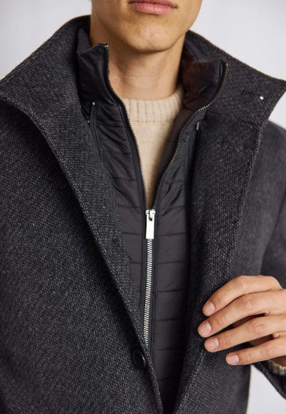 BS Ontario Slim Fit Coat - Dark Grey