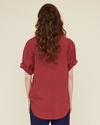 Xirena Channing S/S Shirt in Brick Red