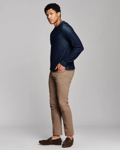 Billy Reid Bishop Rib Crew - Carbon Blue