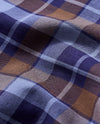Billy Reid Hutcheson Shirt in Carbon Blue Plaid
