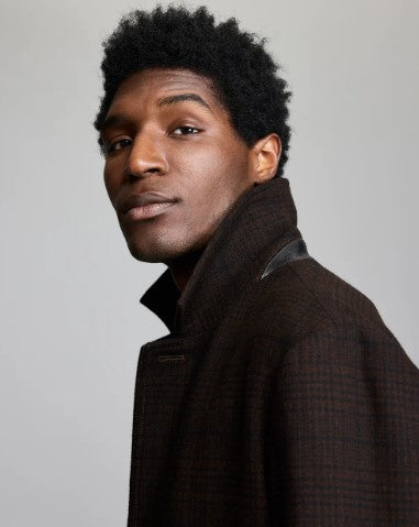 Billy Reid Plaid Cooper Overcoat - Brown