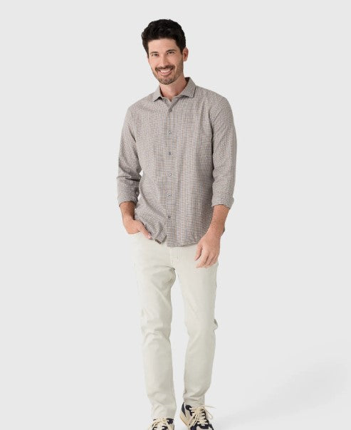 Billy Reid Hutcheson Plaid Sports Shirt - Stormy Sea Multi