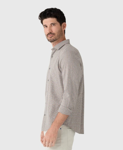 Billy Reid Hutcheson Plaid Sports Shirt - Stormy Sea Multi