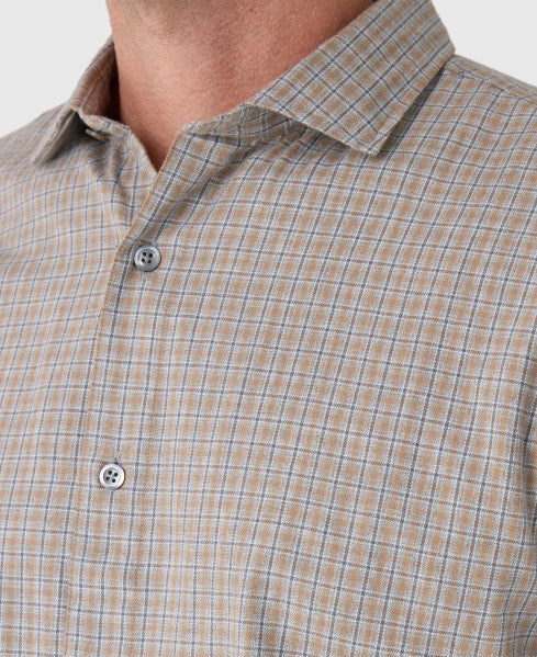 Billy Reid Hutcheson Plaid Sports Shirt - Stormy Sea Multi