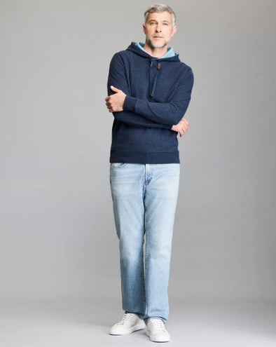 Billy Reid Rib Hoodie Pullover