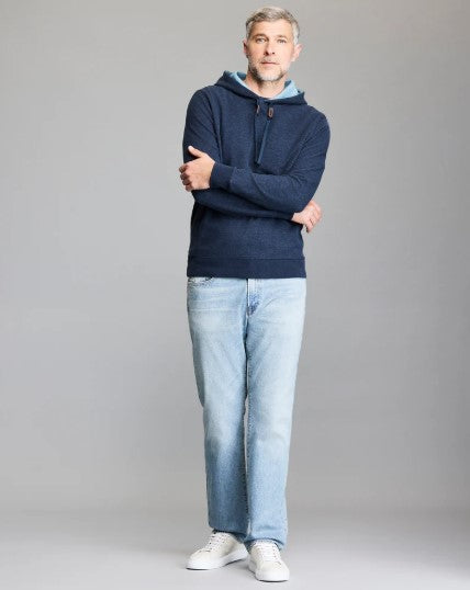 Billy Reid Rib Hoodie Pullover