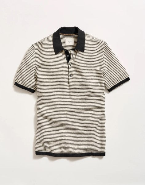 Billy Reid Stripe Sweater Polo