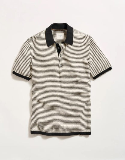 Billy Reid Stripe Sweater Polo