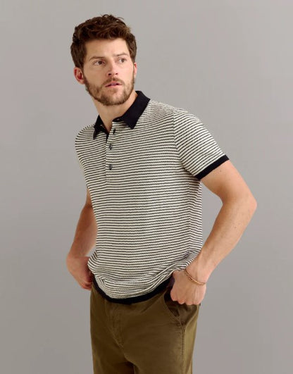 Billy Reid Stripe Sweater Polo