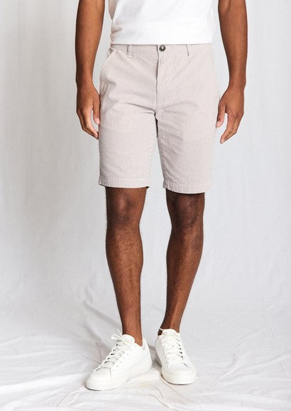 Bruun & Stengade BS Elio Regular Fit Shorts - Brown/White