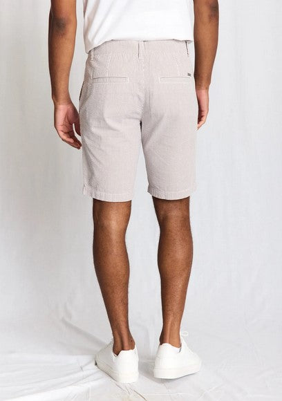 Bruun & Stengade BS Elio Regular Fit Shorts - Brown/White