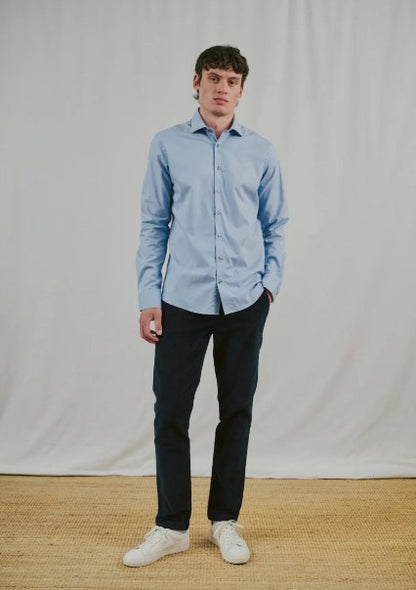 Bruun & Stengade Holme Modern Fit Shirt - Light Blue