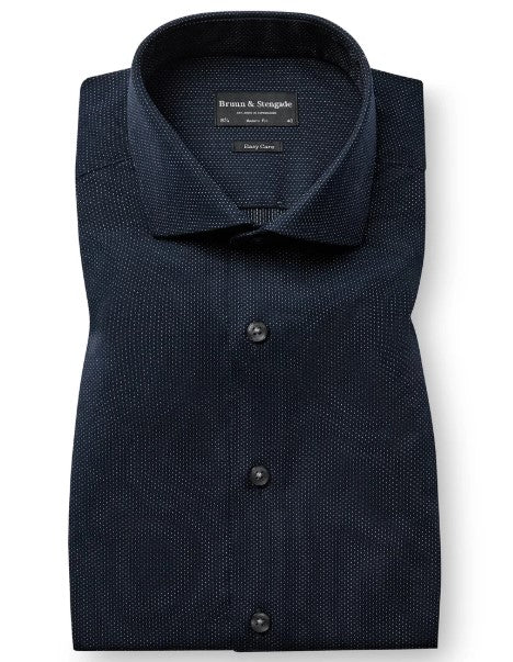Bruun & Stengade Maas Shirt - Dark Navy