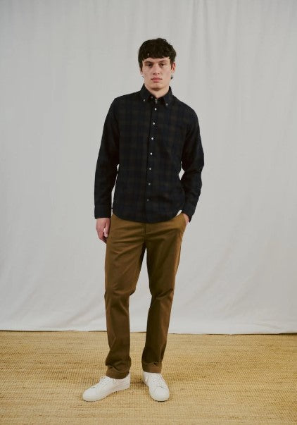 Bruun & Stengade BS Norodom Casual Modern Fit Shirt - Brown