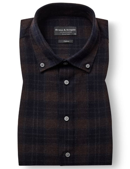 Bruun & Stengade BS Norodom Casual Modern Fit Shirt - Brown
