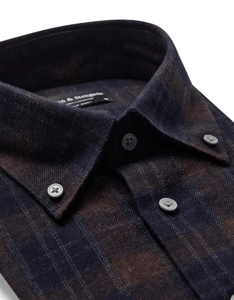 Bruun & Stengade BS Norodom Casual Modern Fit Shirt - Brown