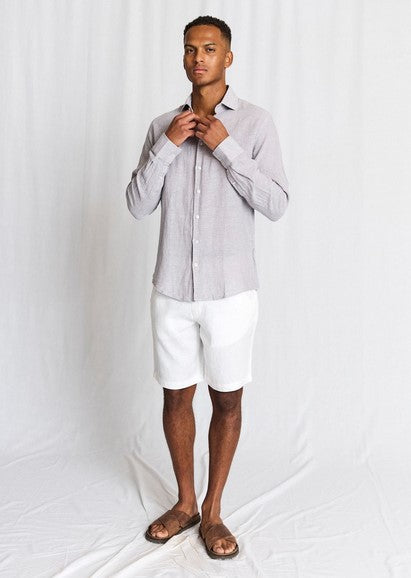 Bruun & Stengade BS Paolos Regular Fit Shorts - White