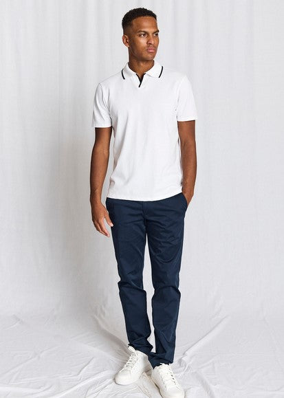 Bruun & Stengade BS Syros Regular Fit Polo Shirt - White