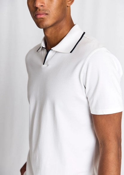 Bruun & Stengade BS Syros Regular Fit Polo Shirt - White