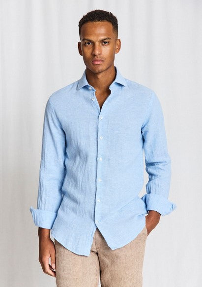 Bruune & Stengade BS Tahaka Casual Modern Fit Shirt - Light Blue