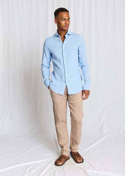 Bruune & Stengade BS Tahaka Casual Modern Fit Shirt - Light Blue