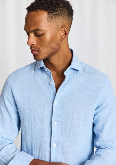 Bruune & Stengade BS Tahaka Casual Modern Fit Shirt - Light Blue