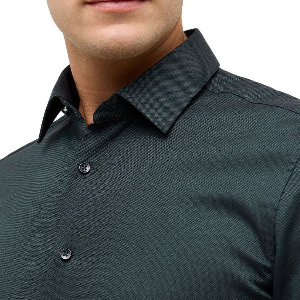 Eterna Slim Textured Dress Shirt