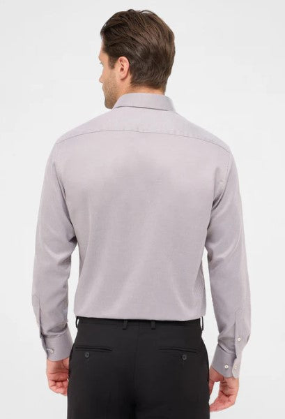 Eterna Structured Twill Shirt - Brown