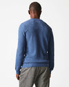 Billy Reid Hunting Sweater in Denim Blue