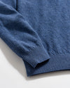 Billy Reid Hunting Sweater in Denim Blue