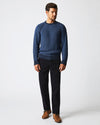 Marled Crewnekc Sweater in Carbon Blue