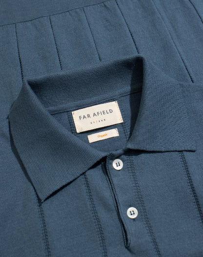 Far Afield Jacobs Punched Stripe Polo