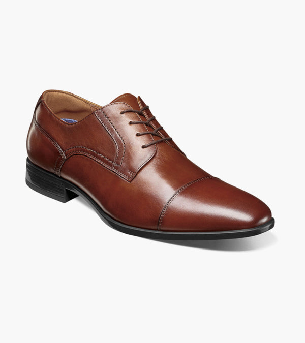 Florsheim Zaffiro Cap Toe Oxford - Cognac