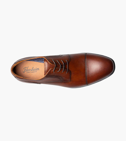 Florsheim Zaffiro Cap Toe Oxford - Cognac
