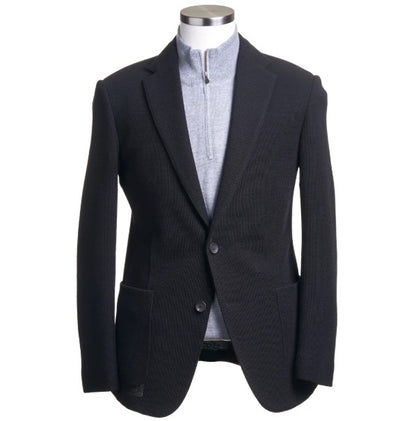 Fradi Wool Jersey Blazer - Navy