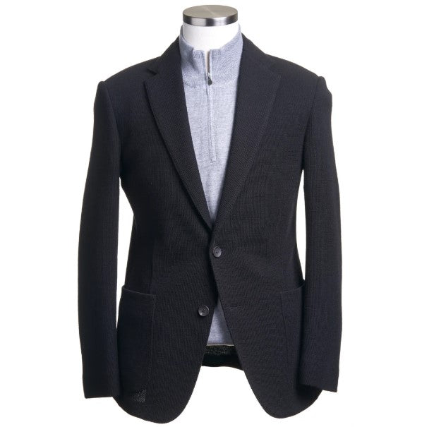 Fradi Wool Jersey Blazer - Navy