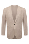 Fradi Sports Jacket in Tan/Natural Textured Solid