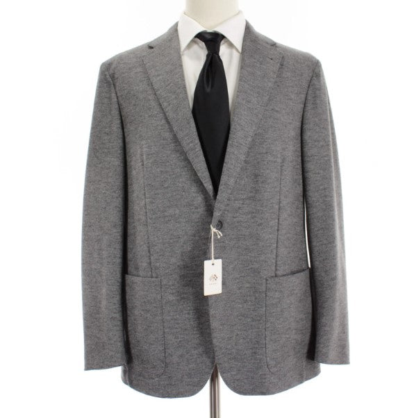 Fradi Wool Blend Knit Jacket - Mélange Grey