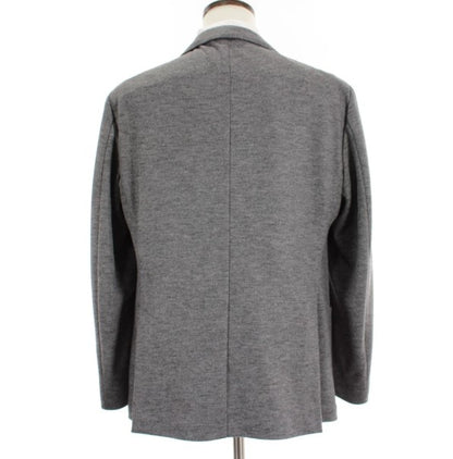 Fradi Wool Blend Knit Jacket - Mélange Grey