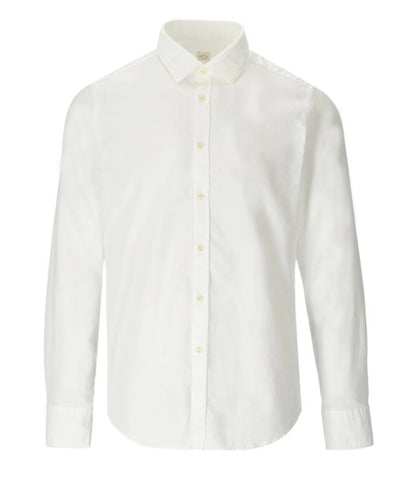 GMF 965 Cotton Oxford Knit Shirt - White