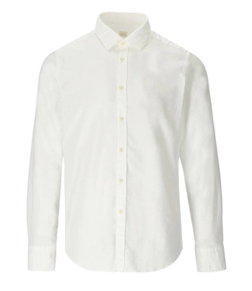 GMF 965 Cotton Oxford Knit Shirt - White