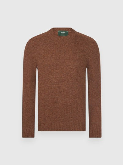 Gran Sasso Shetland Crew Neck Sweater - Orange