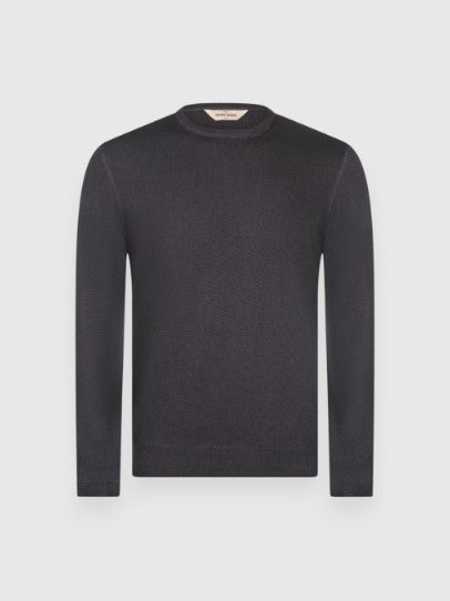 Gran Sasso Vintage merinos crew neck - Charcoal