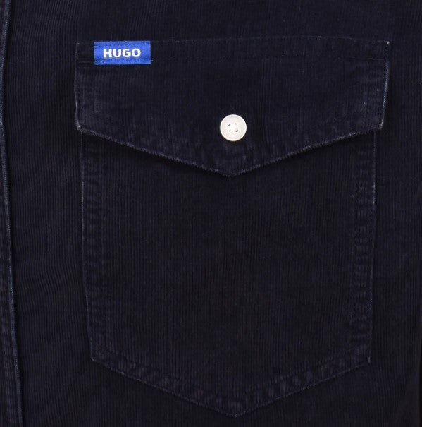 Hugo Boss Ebino Corduroy Shirt - Dark Blue