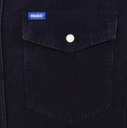 Hugo Boss Ebino Corduroy Shirt - Dark Blue