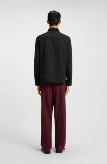 Hugo Boss Oversize-fit shirt with stacked-logo badge