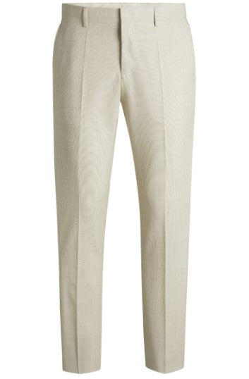 Hugo Boss Patterned Wool Blend Formal Trouser