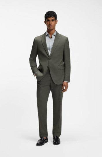 Hugo Boss Two-piece regular-fit suit - Light Green