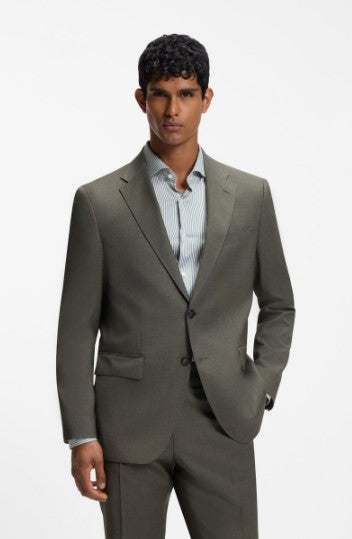 Hugo Boss Two-piece regular-fit suit - Light Green