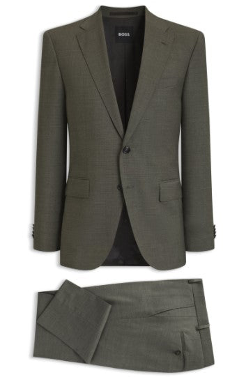 Hugo Boss Two-piece regular-fit suit - Light Green